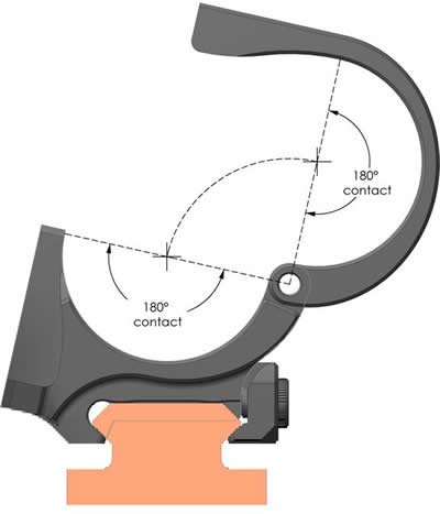 Кольца ARC M3 25,4 на Picatinni (низкие)